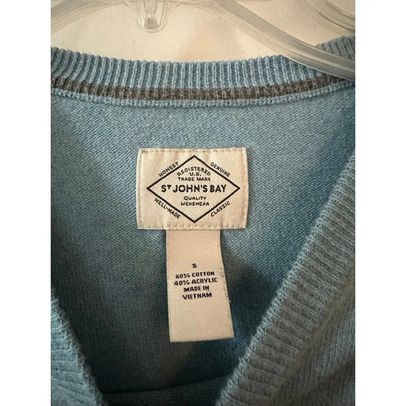 St. John’s Bay Men’s size Small Blue Sweater - Picture 4 of 7